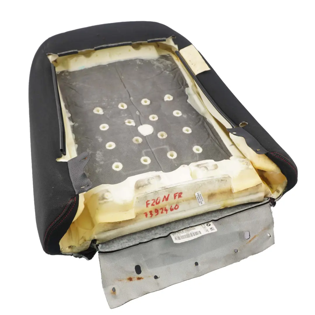 BMW F20 F30 LCI Derecho Sport Funda Respaldo Asiento Tela Antracita Rojo - SKU 7392460 - Número de pieza 7475406