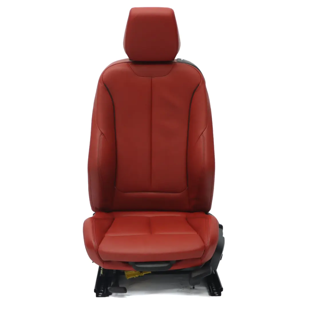 Front Seat BMW F21 Left N/S Sport Heated Leather Dakota Korall Rot Accent Black to with Part number 7392471 Front Seat BMW F21 Left N/S Sport Heated Leather Dakota Korall Rot Accent Black - SKU 7392471-2 - Part number 7392471