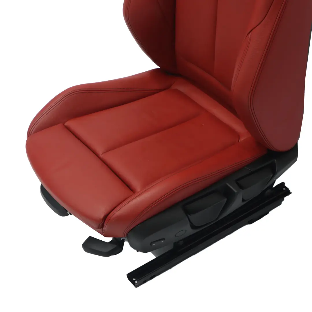  Siège Avant BMW F21 Gauche Sport Chauffant Cuir Dakota Korall Rot Accent Noir - SKU 7392471-2 - Numéro de pièce 7392471
