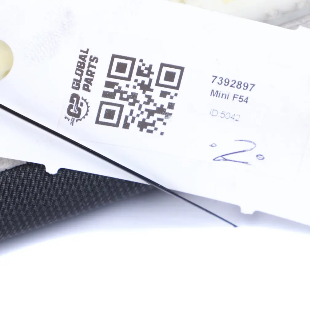 Bench Couch Cover Cloth Fabric Firework Carbon Black to Mini F54 Rear Seat with Part number 7392897 Mini F54 Rear Seat Bench Couch Cover Cloth Fabric Firework Carbon Black - SKU 7392897 - Part number 7392897