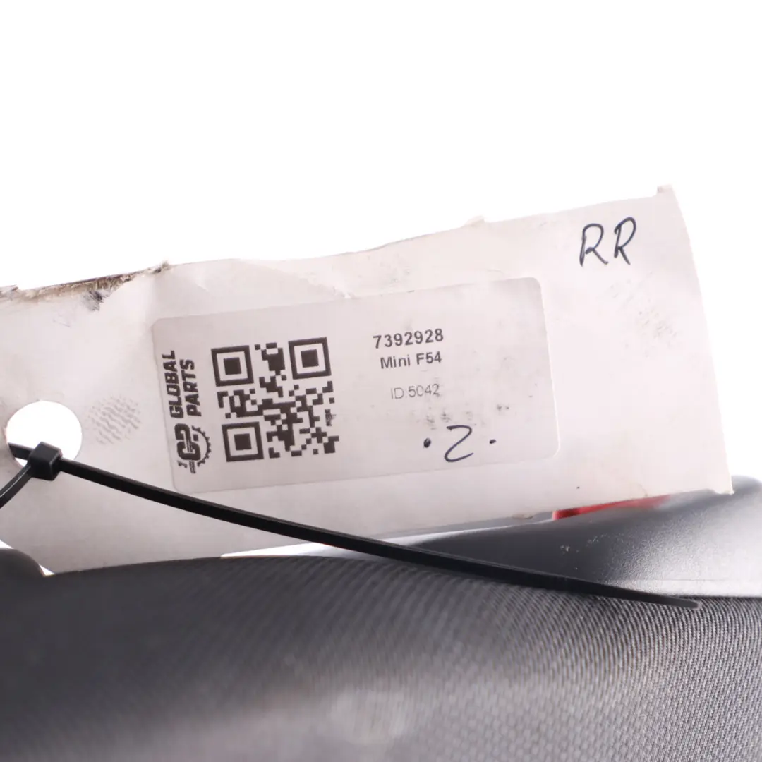 Mini F54 Seat Backrest Rear Right O/S Back Cover Cloth Fabric Firework Black - SKU 7392928 - Part number 7392928