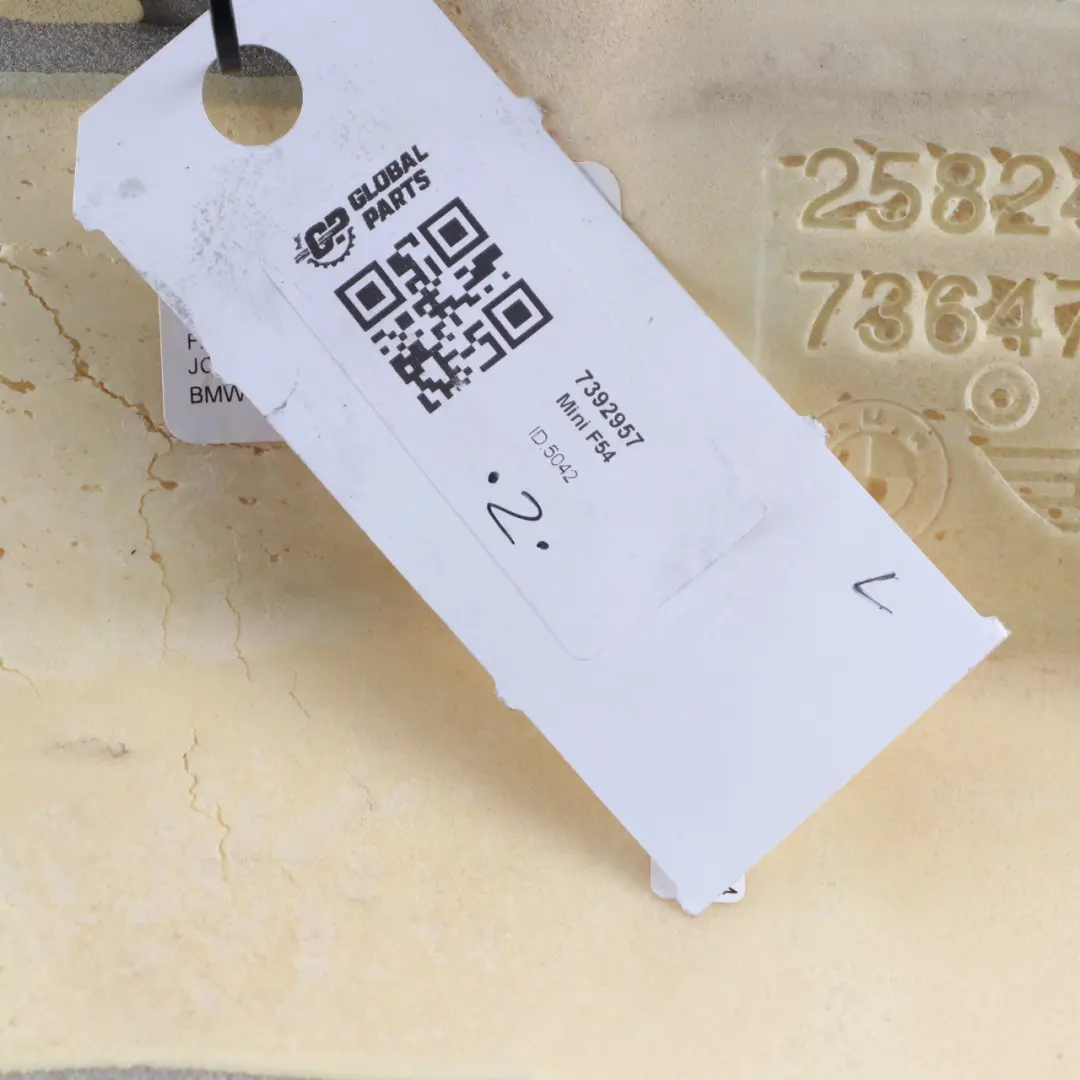 Side Finisher Bench Left N/S Cloth Firework to Mini Clubman F54 Rear Seat Cover with Part number 7392957 Mini Clubman F54 Rear Seat Cover Side Finisher Bench Left N/S Cloth Firework - SKU 7392957 - Part number 7392957