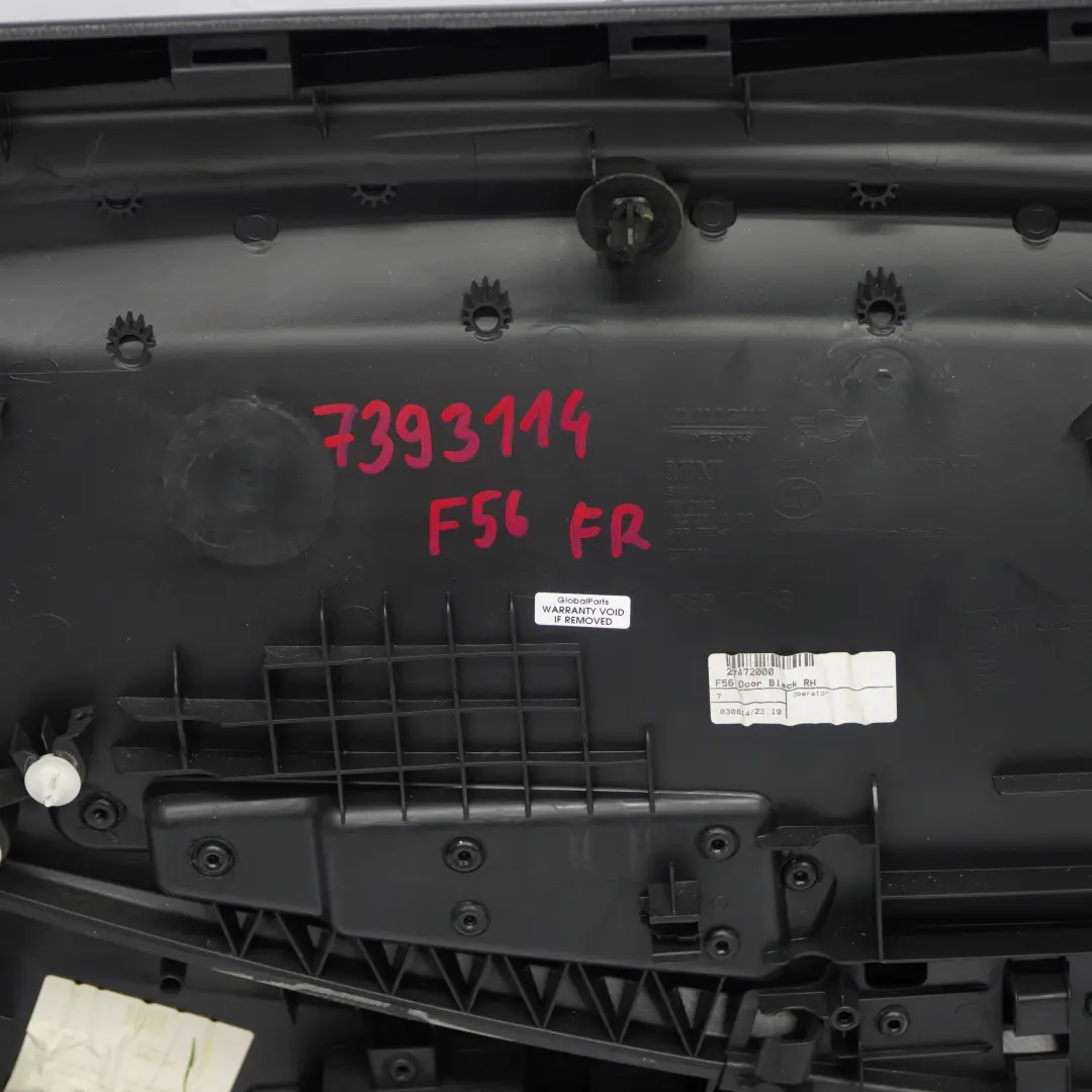 Türverkleidung Basis Vorn Rechts Carbon Black Schwarz für Mini Cooper F56 mit Teilenummer 7393114 Mini Cooper F56 Türverkleidung Basis Vorn Rechts Carbon Black Schwarz - SKU 7393114 - Teilenummer 7393114