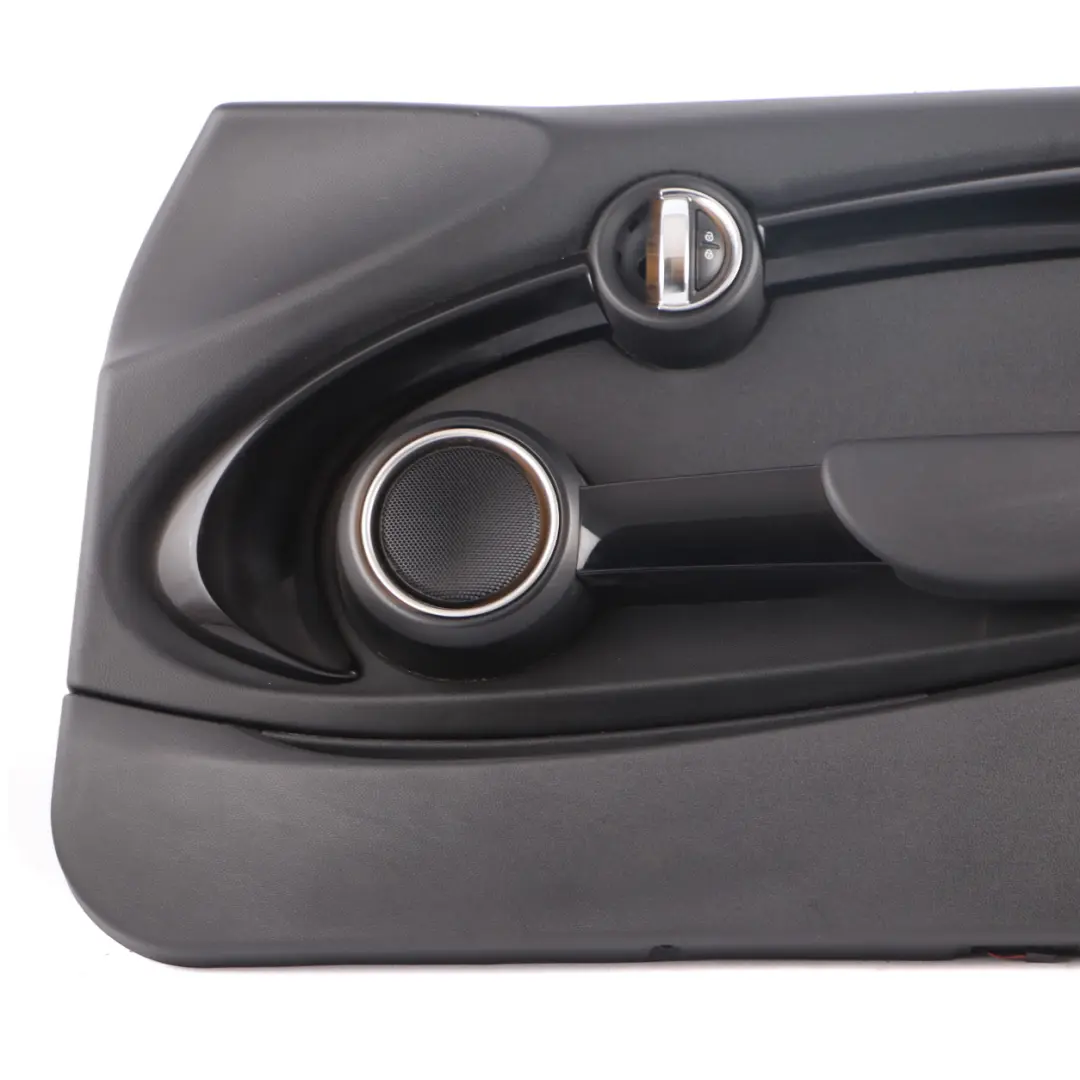 Front Right O/S Door Card Trim Cover Panelling Carbon Black to Mini F56 F57 with Part number 7393122 Mini F56 F57 Front Right O/S Door Card Trim Cover Panelling Carbon Black - SKU 7393122-3 - Part number 7393122