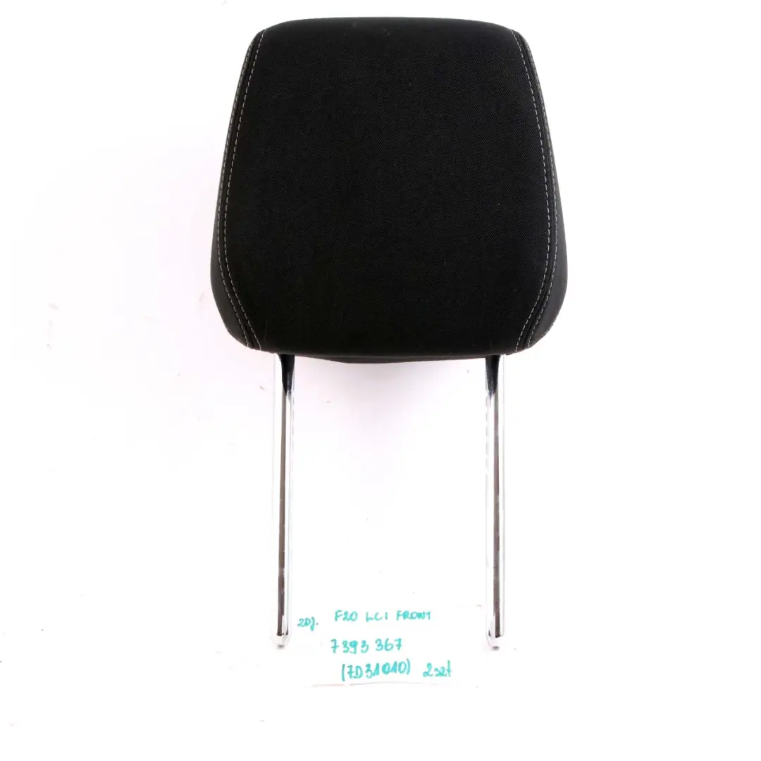 Poggiatesta Sedile anteriore sinistro tessuto Grigio Antracite per BMW F20 F21 LCI con numero di parte 7393367 BMW F20 F21 LCI Poggiatesta Sedile anteriore sinistro tessuto Grigio Antracite - SKU 7393367 - Numero di parte 7393367