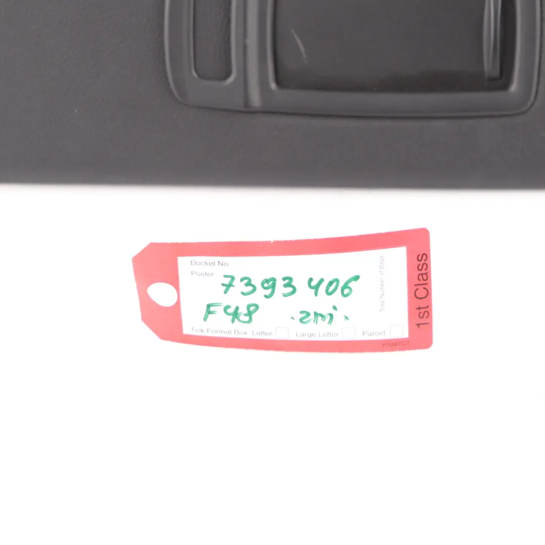 BMW X1 F48 Parasol Espejo Panel Derecho Recorte Negro Cuero Sunvisor - SKU 7393406 - Número de pieza 7393406