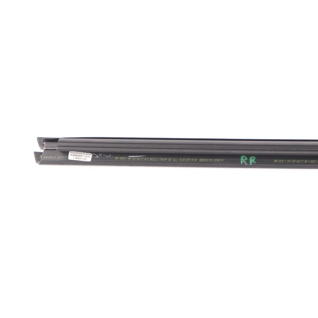 BMW X3 G01 Joint de Vitrage Porte Arrière Droite Bande d'Isolation - SKU 7393430 - Numéro de pièce 7393430