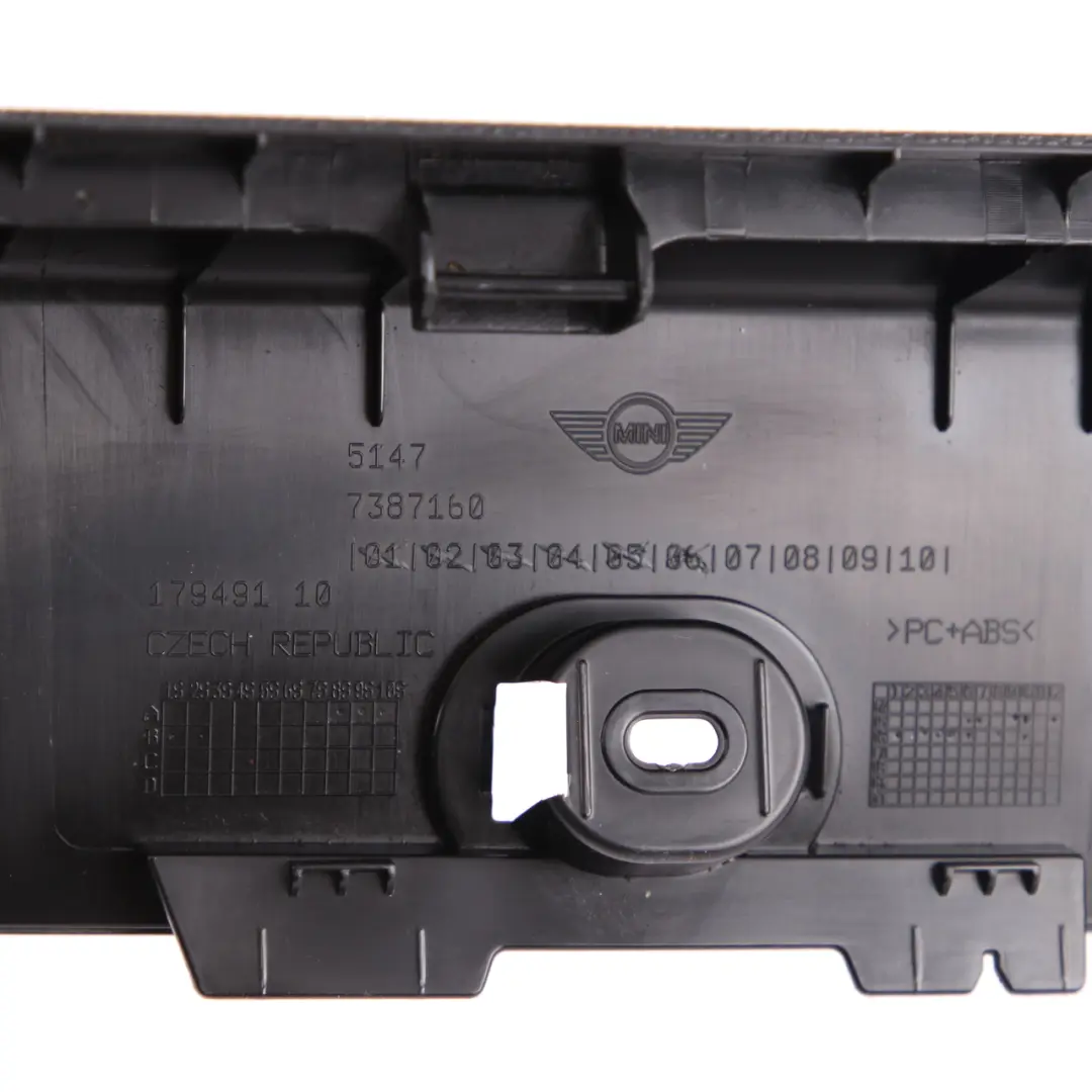 Mini F57 Convertible Barra Antivuelco Moldura Panel Trasero Negro 7387160 - SKU 7393469 - Número de pieza 7393469