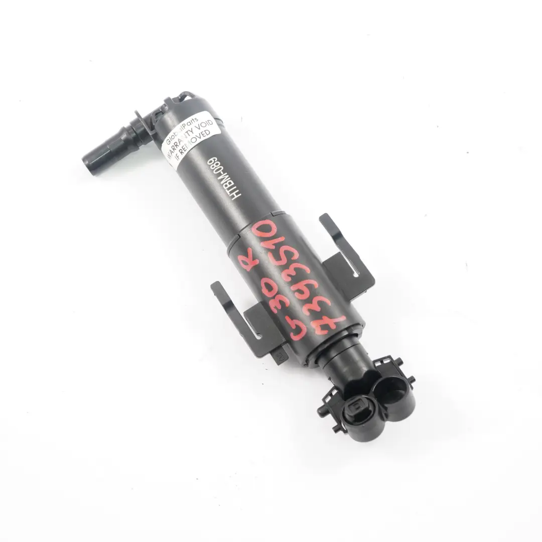 Washer Nozzle BMW G30 G31 G32 High Pressure Pump Headlight Right O/S HTBM-089 to with Part number 7393510 Washer Nozzle BMW G30 G31 G32 High Pressure Pump Headlight Right O/S HTBM-089 - SKU 7393510 - Part number 7393510