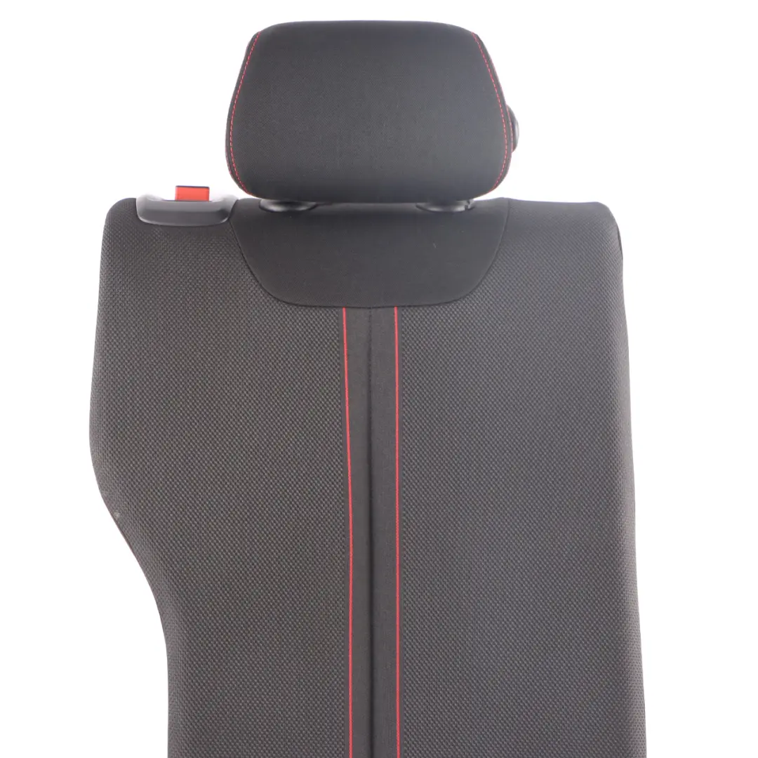 Asiento Trasero Derecho Funda Respaldo Tela Antracita Rojo para BMW 1 F20 F21 LCI con número de pieza 7393706 BMW 1 F20 F21 LCI Asiento Trasero Derecho Funda Respaldo Tela Antracita Rojo - SKU 7393706 - Número de pieza 7393706