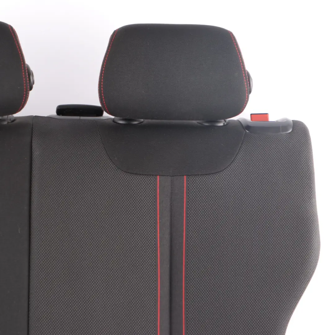 Asiento Trasero Izquierdo Funda Respaldo Tela Antracita Rojo para BMW 1 F20 F21 LCI con número de pieza 7393713 BMW 1 F20 F21 LCI Asiento Trasero Izquierdo Funda Respaldo Tela Antracita Rojo - SKU 7393713 - Número de pieza 7393713