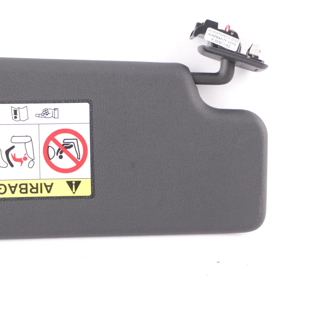 Sun Visor With Label Left N/S Passenger Side Mirror Black to BMW F40 with Part number 7393755 BMW F40 Sun Visor With Label Left N/S Passenger Side Mirror Black - SKU 7393755 - Part number 7393755