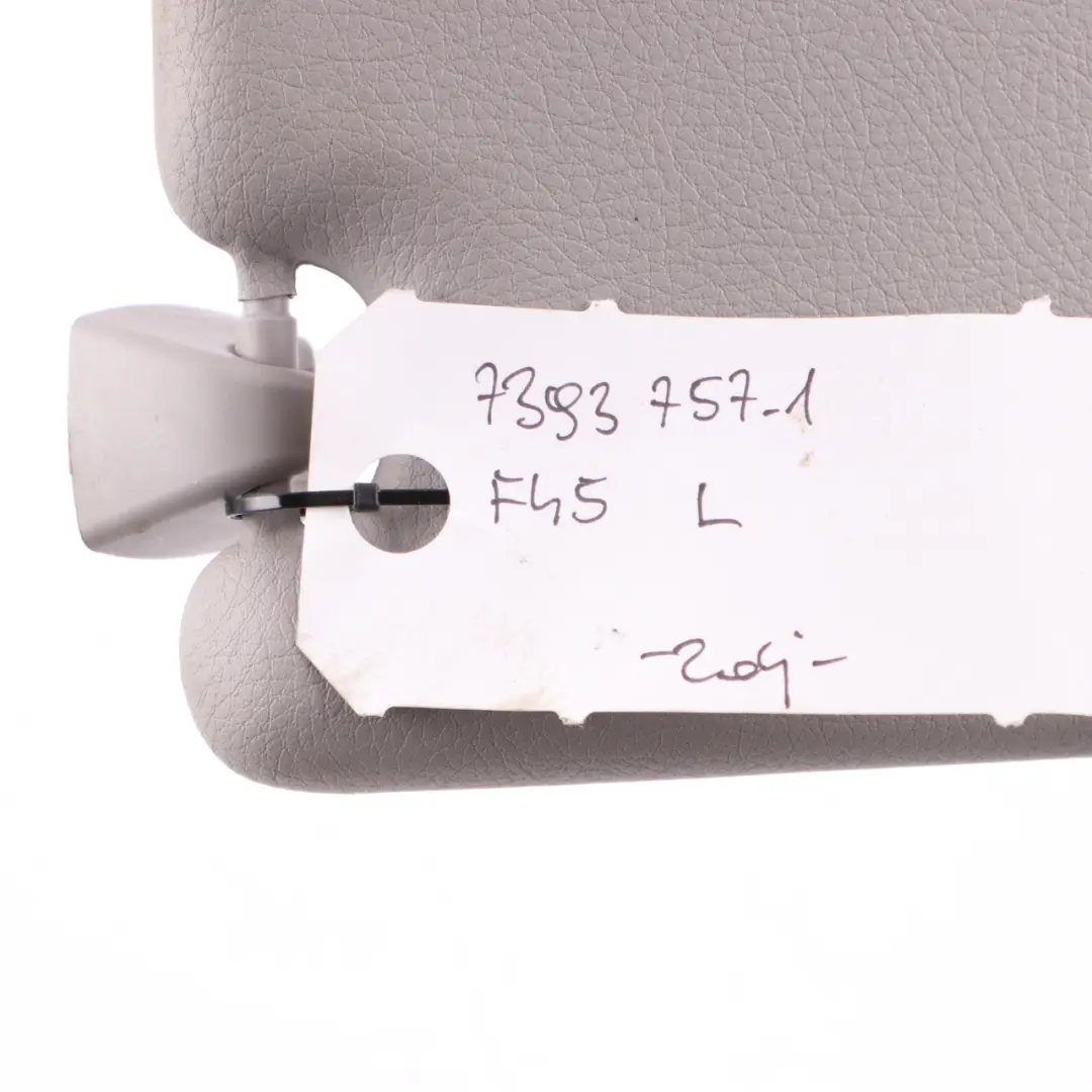 BMW F40 F45 pare soleil étiquette rétroviseur gauche Everestgrau - SKU 7393757-1 - Numéro de pièce 7393757