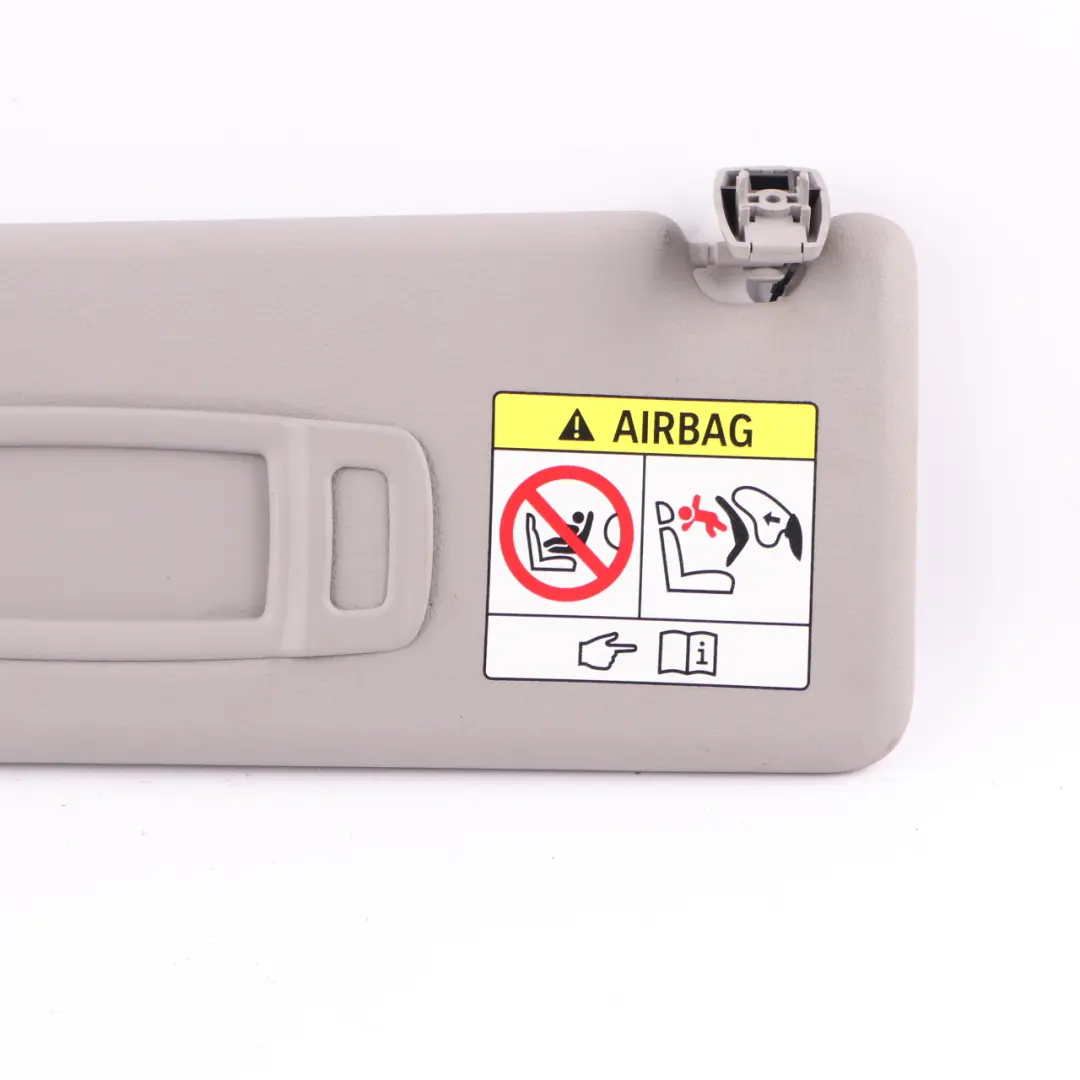 BMW F40 F45 Sun Visor Label Mirror Panel Left Everestgrau - SKU 7393757-1 - Part number 7393757