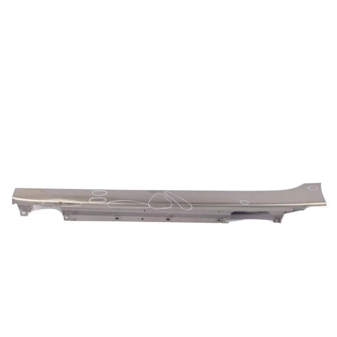 BMW F45 Side Skirt Door Sill Cover Panel Left N/S Platinum Silver Metallic - C08 - SKU 7393793-PSM - Part number 7393793