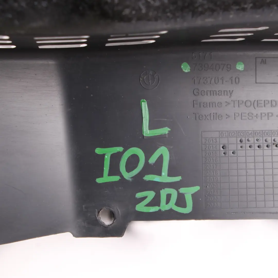  Copertura passaruota BMW i3 posteriore sinistra Rivestimento pannello - SKU 7394079 - Numero di parte 7394079