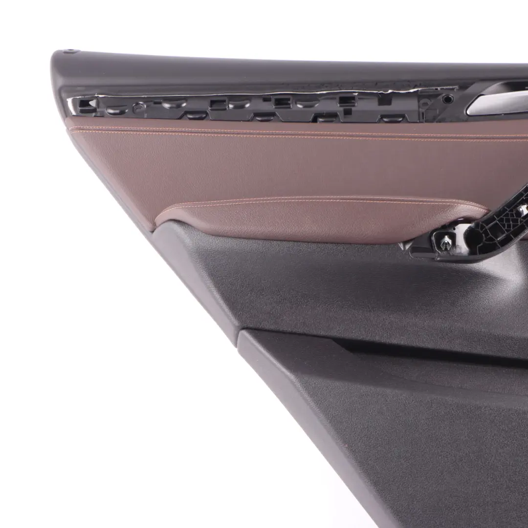 Door Card Rear Left N/S Trim Lining Cover Panel Leather Nevada Mokka to BMW X3 F25 with Part number 7394401 BMW X3 F25 Door Card Rear Left N/S Trim Lining Cover Panel Leather Nevada Mokka - SKU 7394401 - Part number 7394401