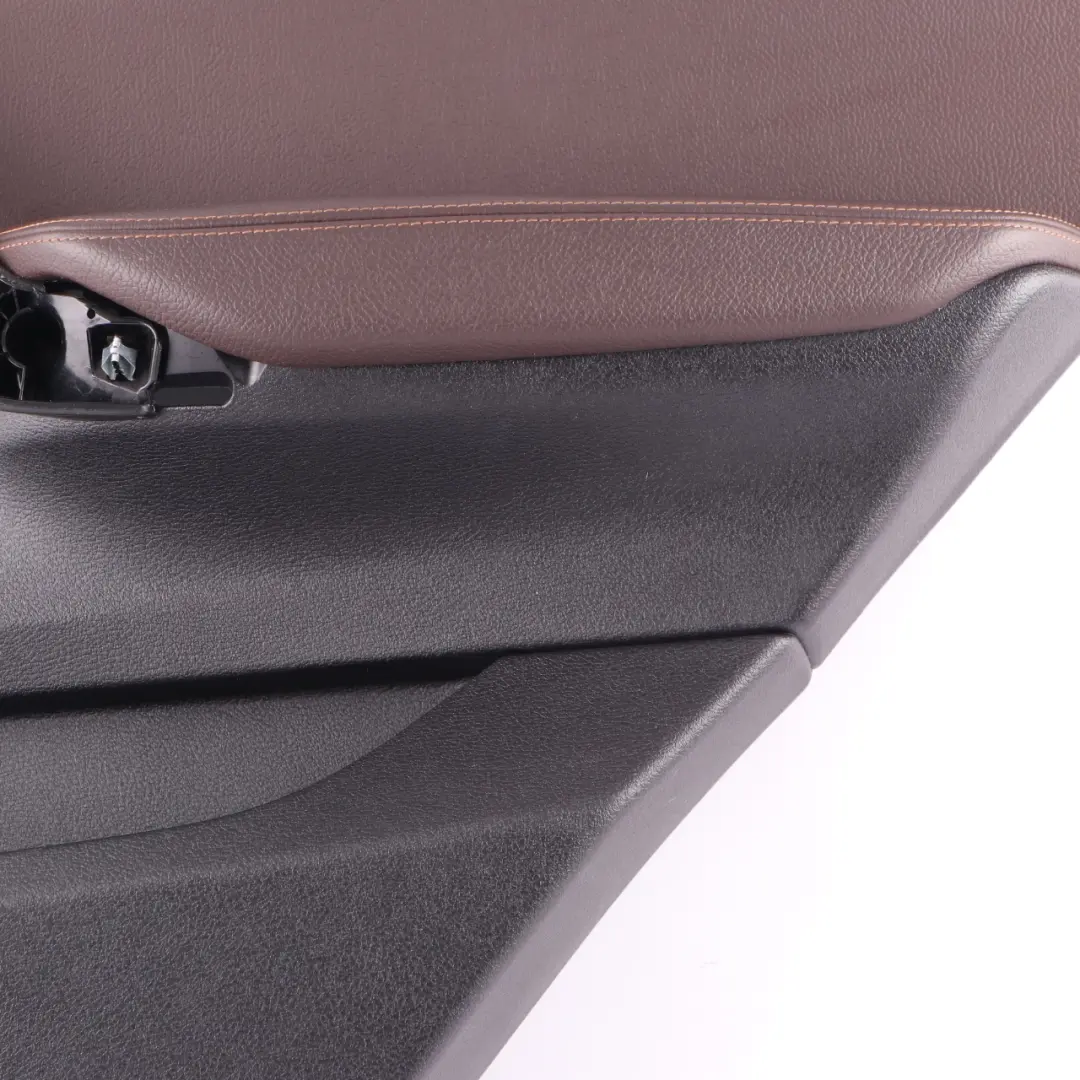 Door Card Rear Right O/S Trim Lining Cover Panel Leather Nevada Mokka to BMW X3 F25 with Part number 7394402 BMW X3 F25 Door Card Rear Right O/S Trim Lining Cover Panel Leather Nevada Mokka - SKU 7394402 - Part number 7394402