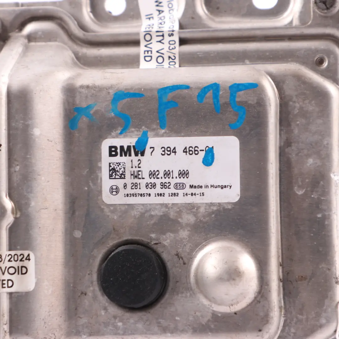 BMW F10 F11 X5 F15 LCI F32 F33 Adblue Módulo Unidad De Control ECU SCR - SKU 7394466 - Número de pieza 7394466