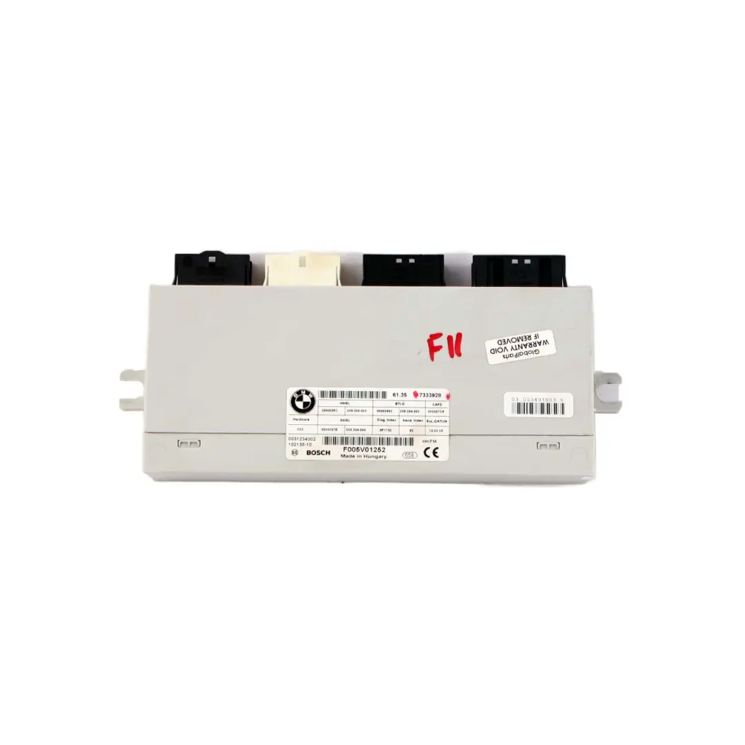 Module de commande du hayon du coffre arrière Touring ECU 7333928 pour BMW F11 à propos du numéro de pièce 7412610 BMW F11 Module de commande du hayon du coffre arrière Touring ECU 7333928 - SKU 7394651 - Numéro de pièce 7412610