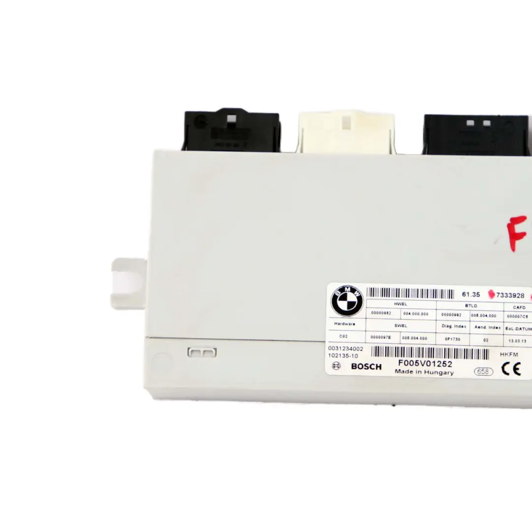 BMW F11 Touring Modulo di controllo portellone posteriore tronco ECU 7333928 - SKU 7394651 - Numero di parte 7412610