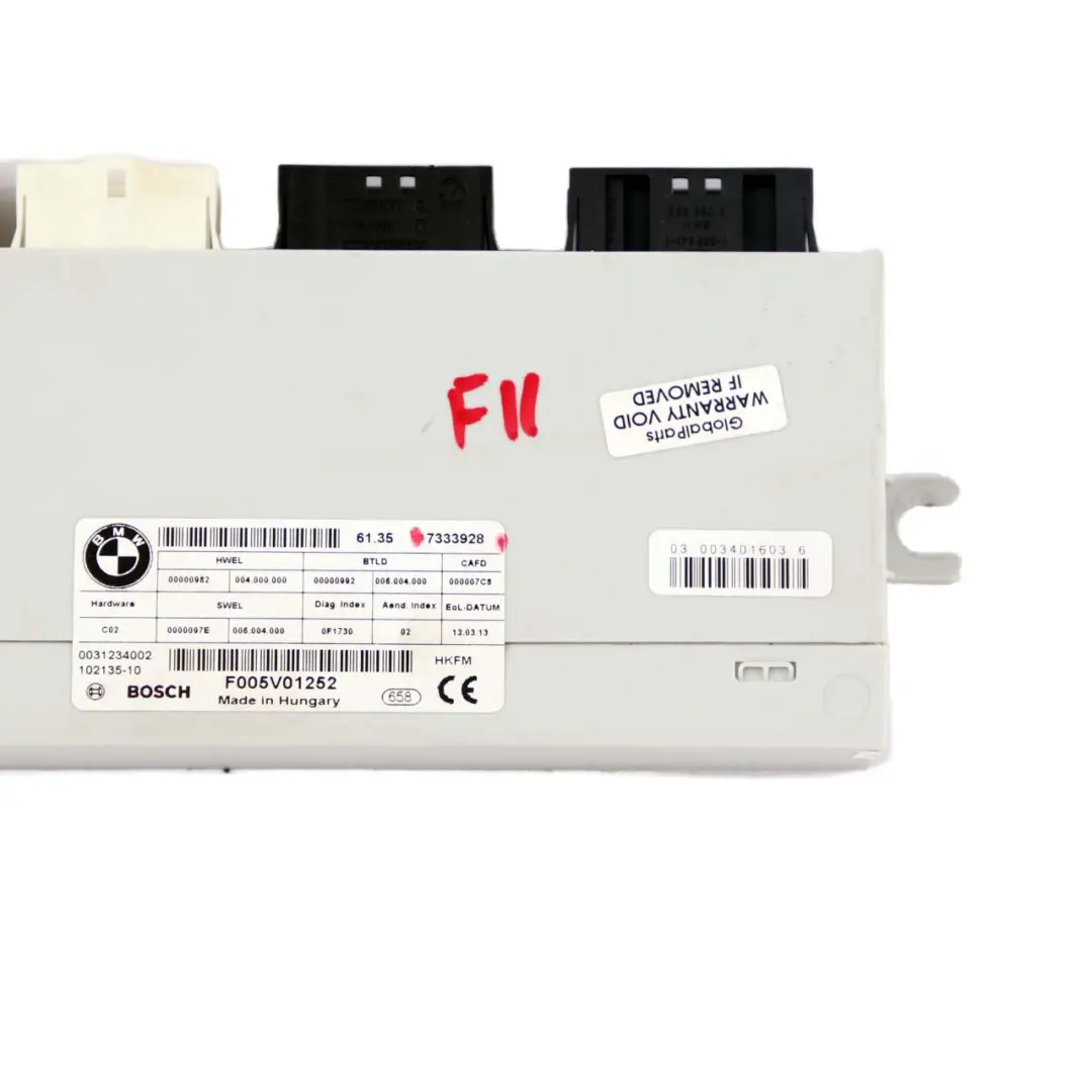 BMW 5 F11 Touring Rear Boot Trunk Lid Tailgate Control Unit Module ECU 7333928 - SKU 7394651 - Part number 7412610