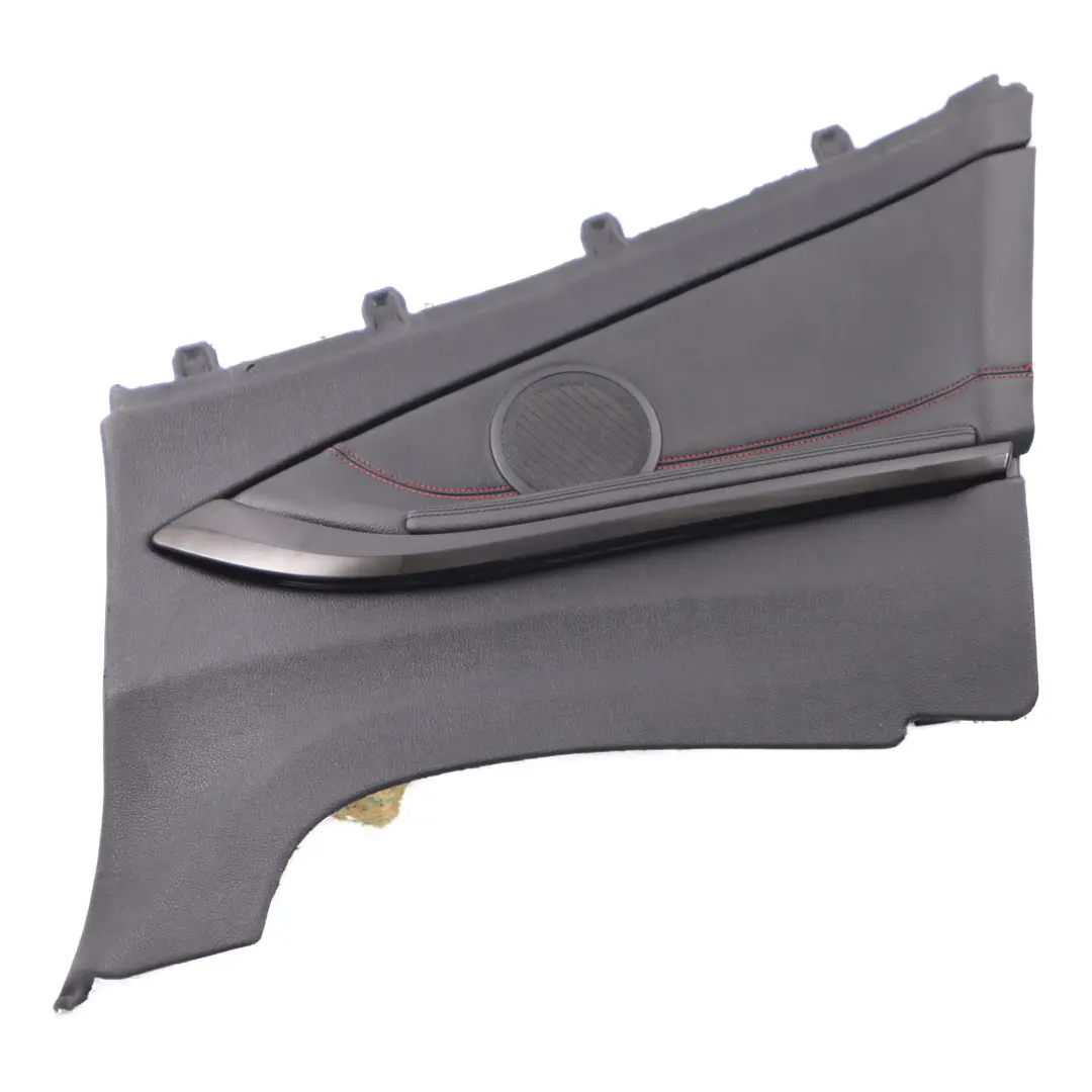 Right O/S Lateral Lining Panel Leather Black Leather to BMW F33 Convertible Rear with Part number 7395458 BMW F33 Convertible Rear Right O/S Lateral Lining Panel Leather Black Leather - SKU 7395458 - Part number 7395458