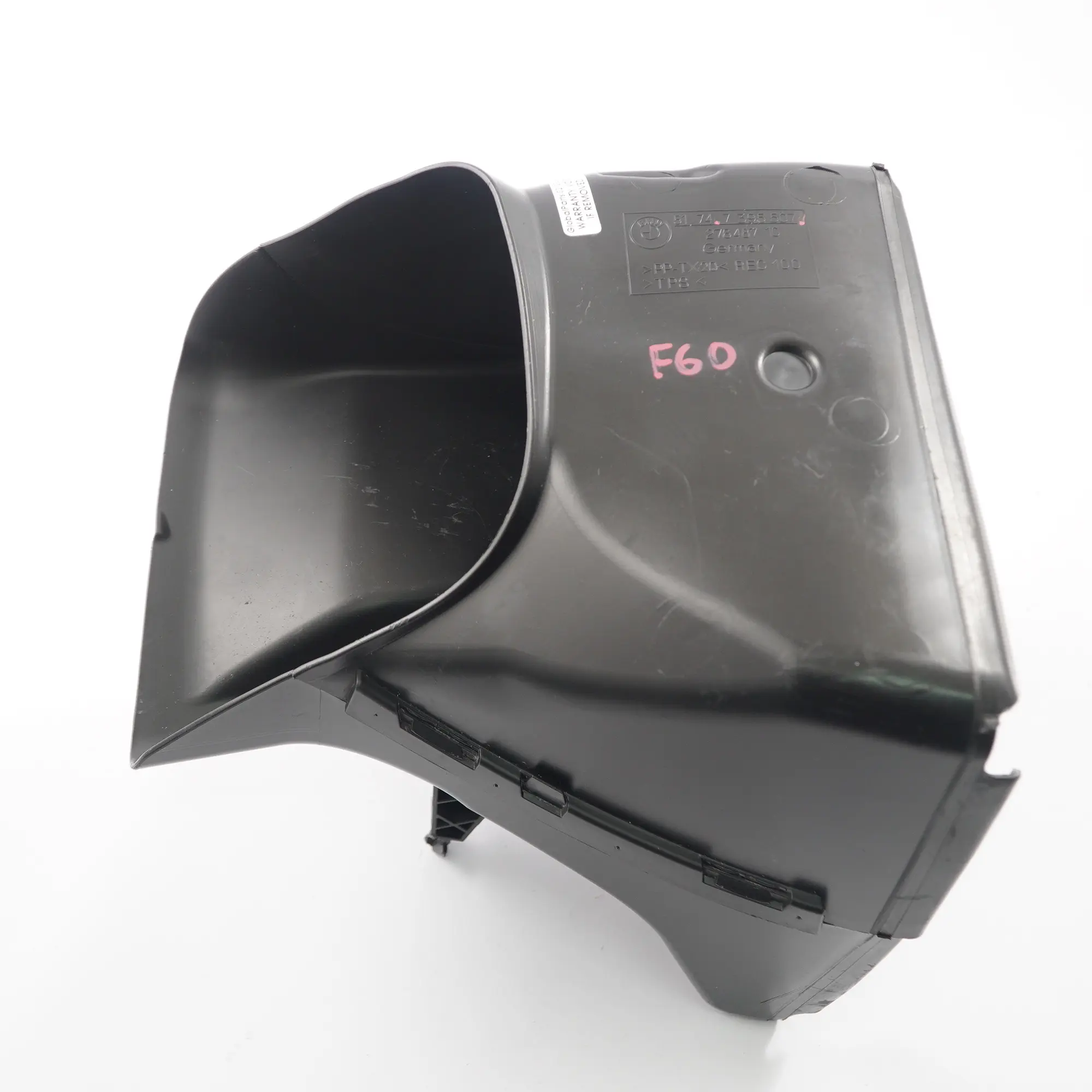 Mini Countryman F60 JCW Radiateur d'admission d'air couvercle gauche 7395507