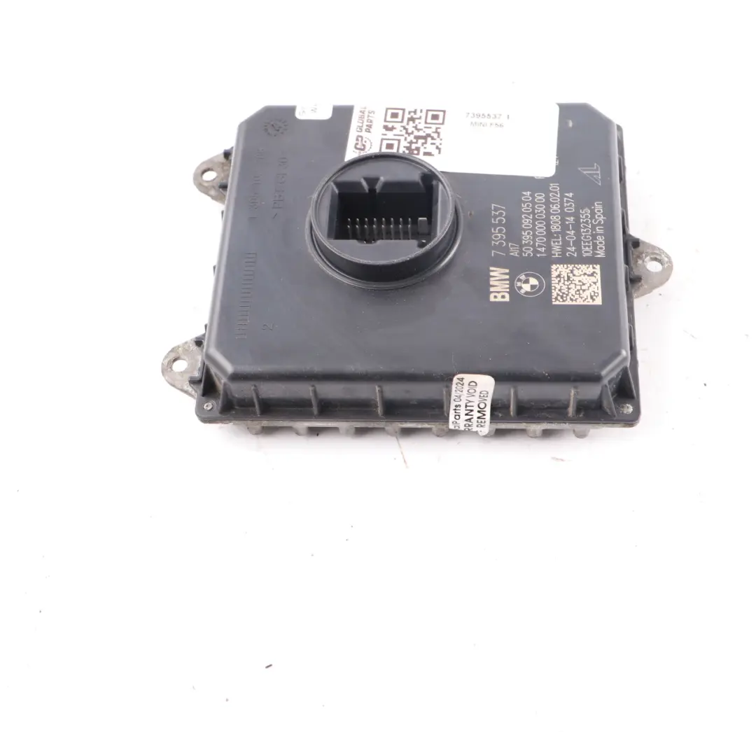 LED Headlight Level Control Ballast Module to Mini Cooper F55 F56 F57 F60 with Part number 7395537 Mini Cooper F55 F56 F57 F60 LED Headlight Level Control Ballast Module - SKU 7395537-1 - Part number 7395537