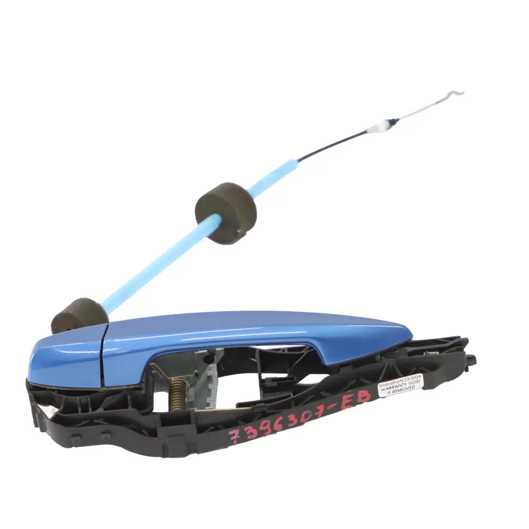 Poignée porte extérieure arrière gauche Estoril Blau - B45 pour BMW F46 à propos du numéro de pièce 7396307 BMW F46 Poignée porte extérieure arrière gauche Estoril Blau - B45 - SKU 7396307-EB - Numéro de pièce 7396307