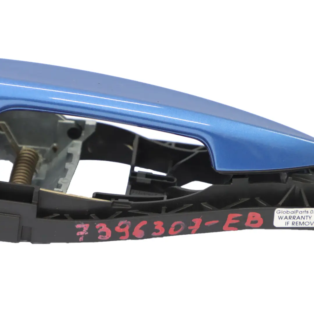 BMW F46 Maniglia esterna posteriore sinistra Estoril Blau - B45 - SKU 7396307-EB - Numero di parte 7396307