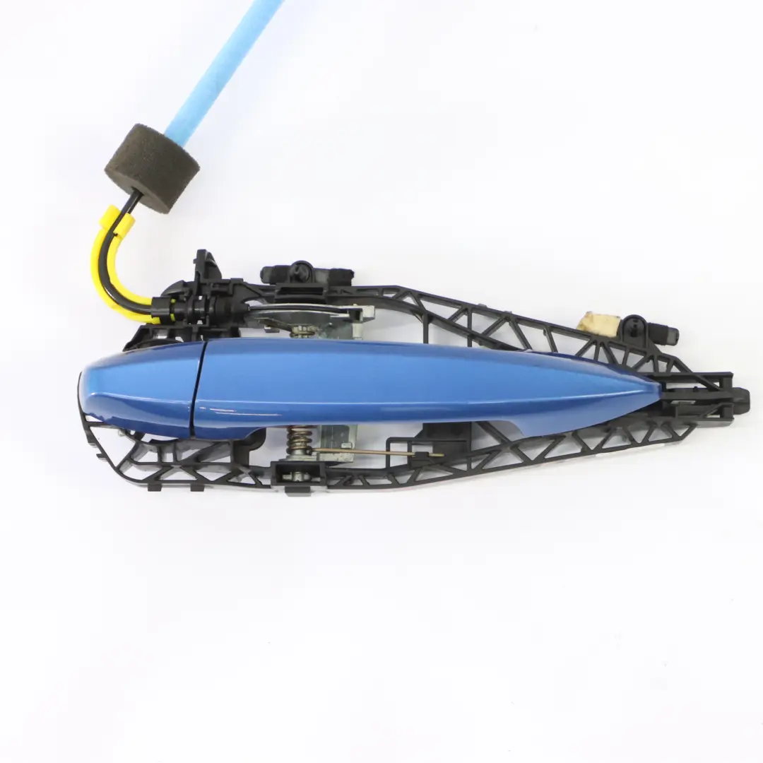 Left N/S Outside Door Handle Estoril Blau - B45 to BMW F46 Rear with Part number 7396307 BMW F46 Rear Left N/S Outside Door Handle Estoril Blau - B45 - SKU 7396307-EB - Part number 7396307