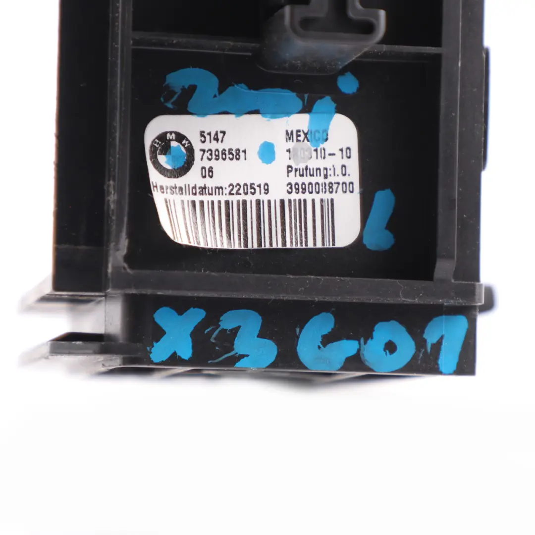 BMW X3 G01 Parcel Storage Shelf Rear Support Bracket Mount Left N/S - SKU 7396581 - Part number 7396581
