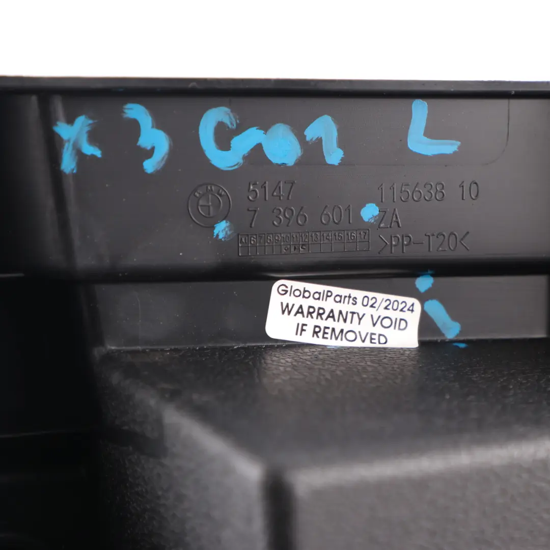 BMW X3 G01 Storage Compartment Left N/S Trunk Luggage Tray Box - SKU 7396601 - Part number 7396601