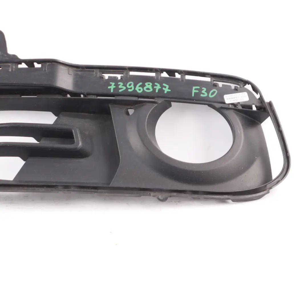 Fog Light Cover BMW F30 F31 LCI Front Bumper Left N/S Grid Grille Trim to with Part number 7396877 Fog Light Cover BMW F30 F31 LCI Front Bumper Left N/S Grid Grille Trim - SKU 7396877 - Part number 7396877