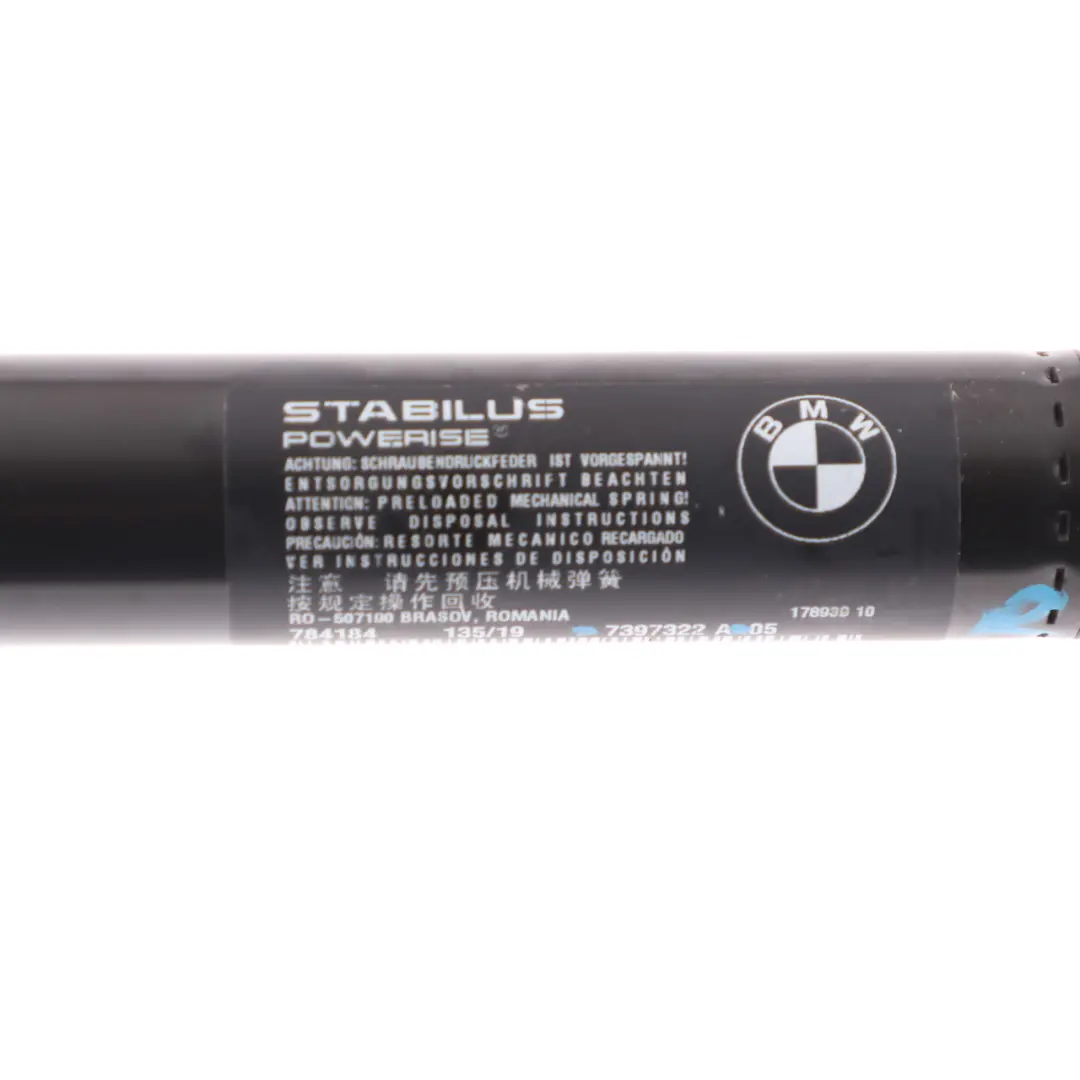 Strut Rear Right Boot Trunk Lid Spring para BMW X3 G01 Tailgate con número de pieza 7397322 BMW X3 G01 Tailgate Strut Rear Right Boot Trunk Lid Spring - SKU 7397322 - Número de pieza 7397322