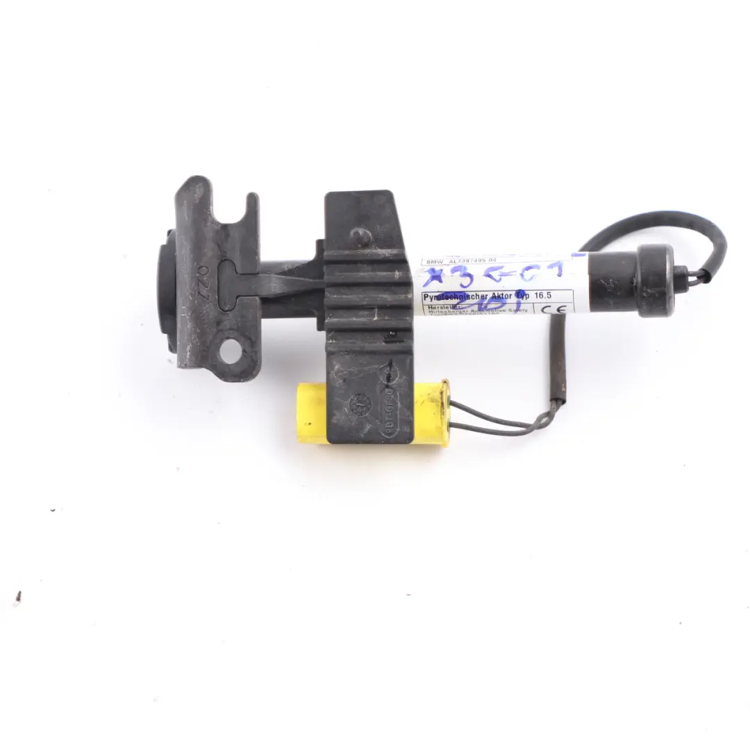 Hood Bonnet Hinge Actuator Pedestrian Protection Left N/S to BMW X3 G01 with Part number 7397495 BMW X3 G01 Hood Bonnet Hinge Actuator Pedestrian Protection Left N/S - SKU 7397495 - Part number 7397495