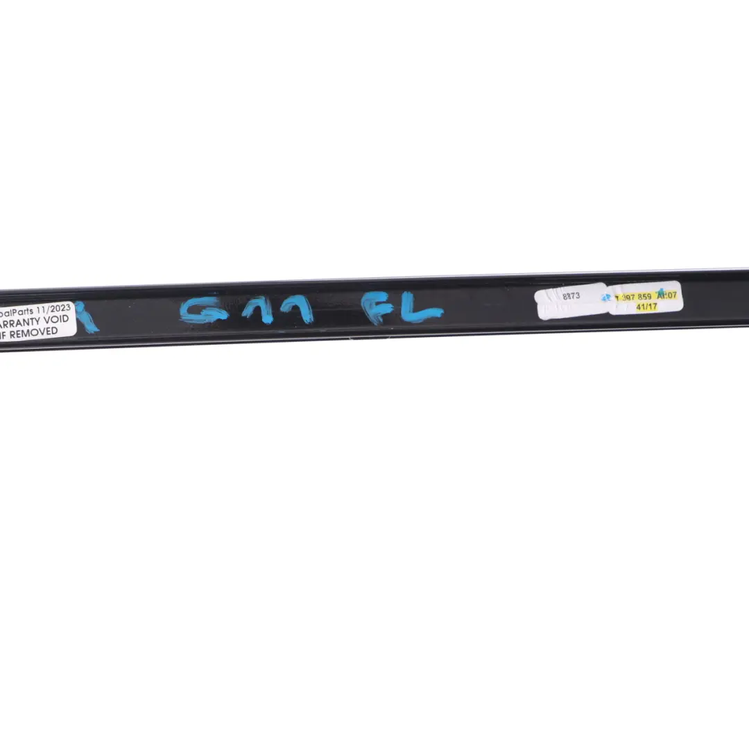 Window Frame Strip Front Door Left N/S Trim Finisher High Gloss to BMW G11 with Part number 7397859 BMW G11 Window Frame Strip Front Door Left N/S Trim Finisher High Gloss - SKU 7397859 - Part number 7397859
