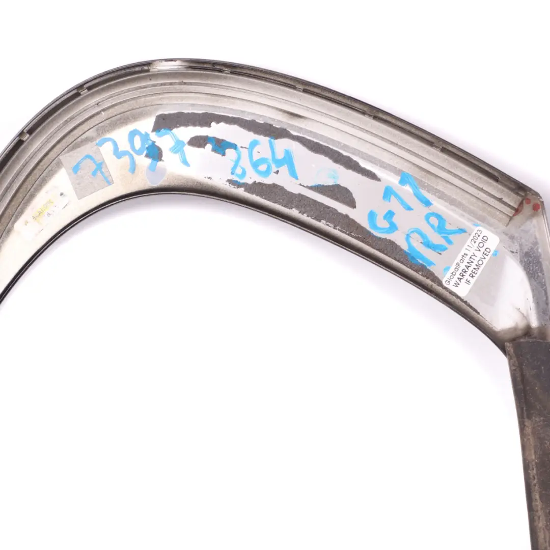 Window Frame Strip Rear Door Right O/S Trim Finisher High Gloss to BMW G11 with Part number 7397864 BMW G11 Window Frame Strip Rear Door Right O/S Trim Finisher High Gloss - SKU 7397864 - Part number 7397864
