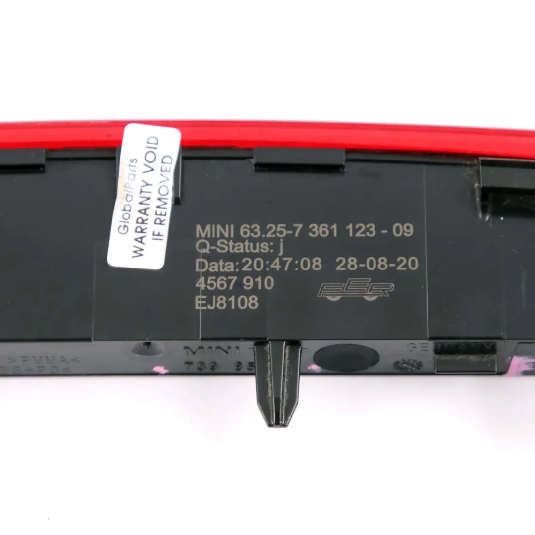 Mini F60 Countryman Tercera Luz Freno Trasera Luz Freno Rojo - SKU 7398538 - Número de pieza 7398538