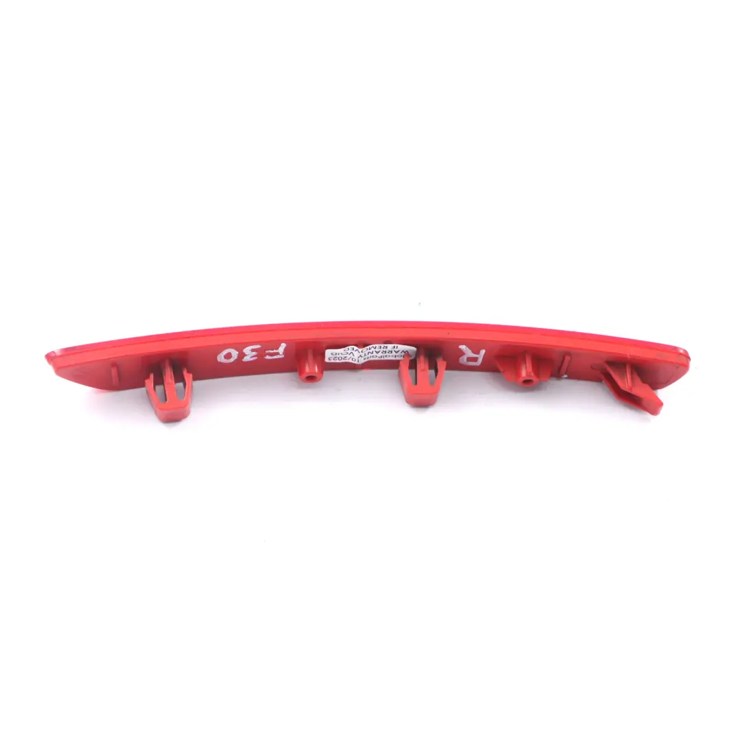 Reflector Lamp BMW F30 F31 LCI Rear Bumper Trim Reflection Right O/S Red  - SKU 7400208 - Part number 7400208