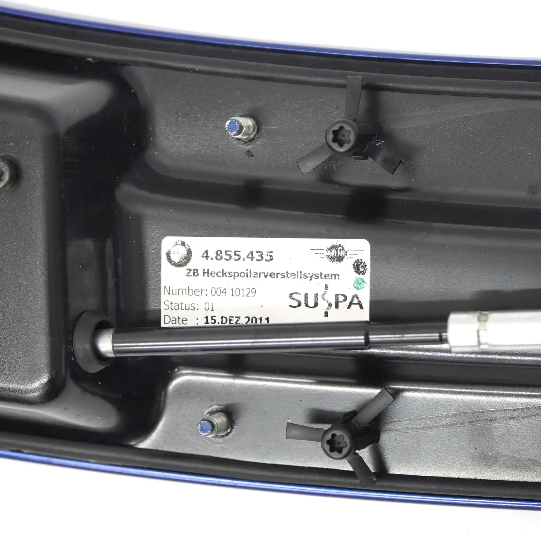 Alerón Activo Eléctrico Trasero Azul Relámpago Metalizado - A63 para Mini Coupe R58 con número de pieza 7400288 Mini Coupe R58 Alerón Activo Eléctrico Trasero Azul Relámpago Metalizado - A63 - SKU 7400288-LB - Número de pieza 7400288