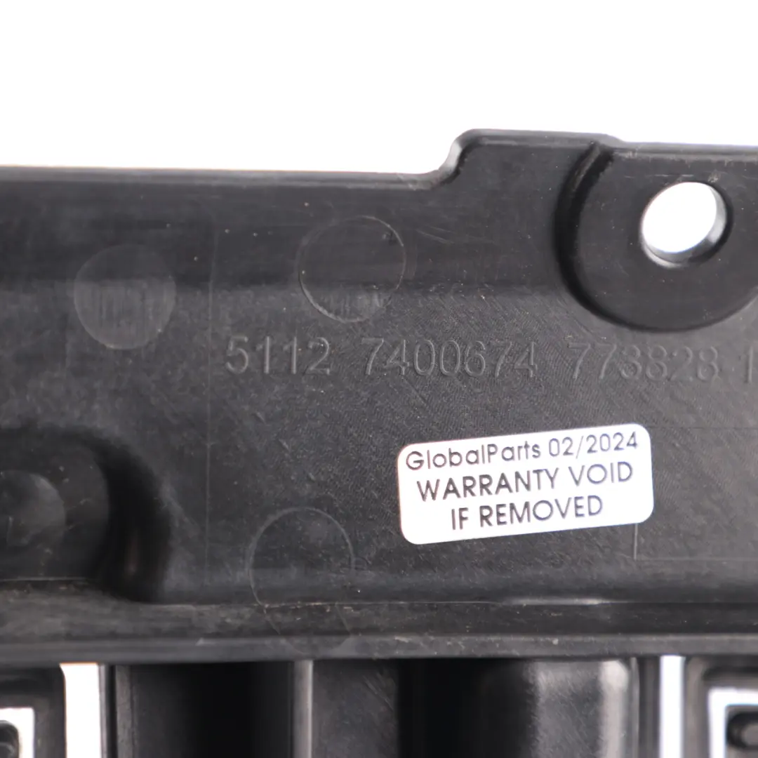 BMW X3 G01 Rear Bumper Centre Support Lower Mounting Panel Insert - SKU 7400674 - Part number 7400674