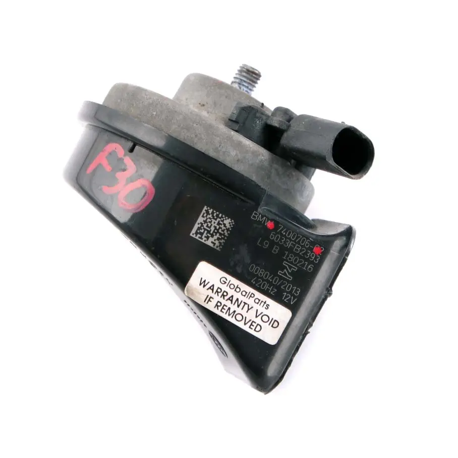 Horn Low Pitch Tone Signal to BMW F22 F30 F32 F80 M3 F82 M4 LCI with Part number 7400706 BMW F22 F30 F32 F80 M3 F82 M4 LCI Horn Low Pitch Tone Signal - SKU 7400706 - Part number 7400706