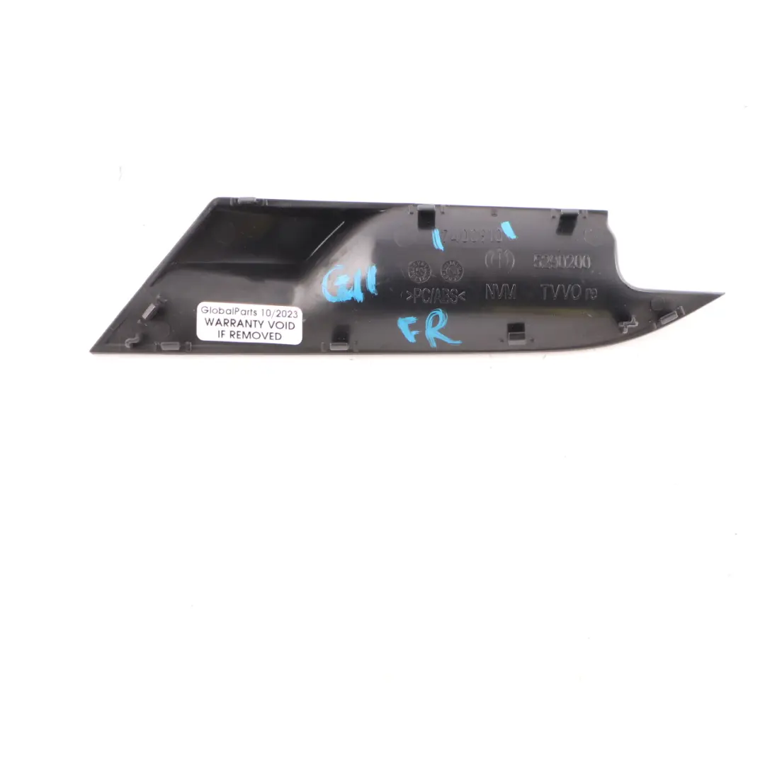 BMW G11 Door Card Panel Interior Handle Base Front Right O/S Trim Cover - SKU 7400910 - Part number 7400910