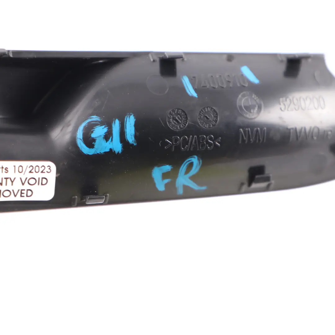 Door Card Panel Interior Handle Base Front Right O/S Trim Cover to BMW G11 with Part number 7400910 BMW G11 Door Card Panel Interior Handle Base Front Right O/S Trim Cover - SKU 7400910 - Part number 7400910