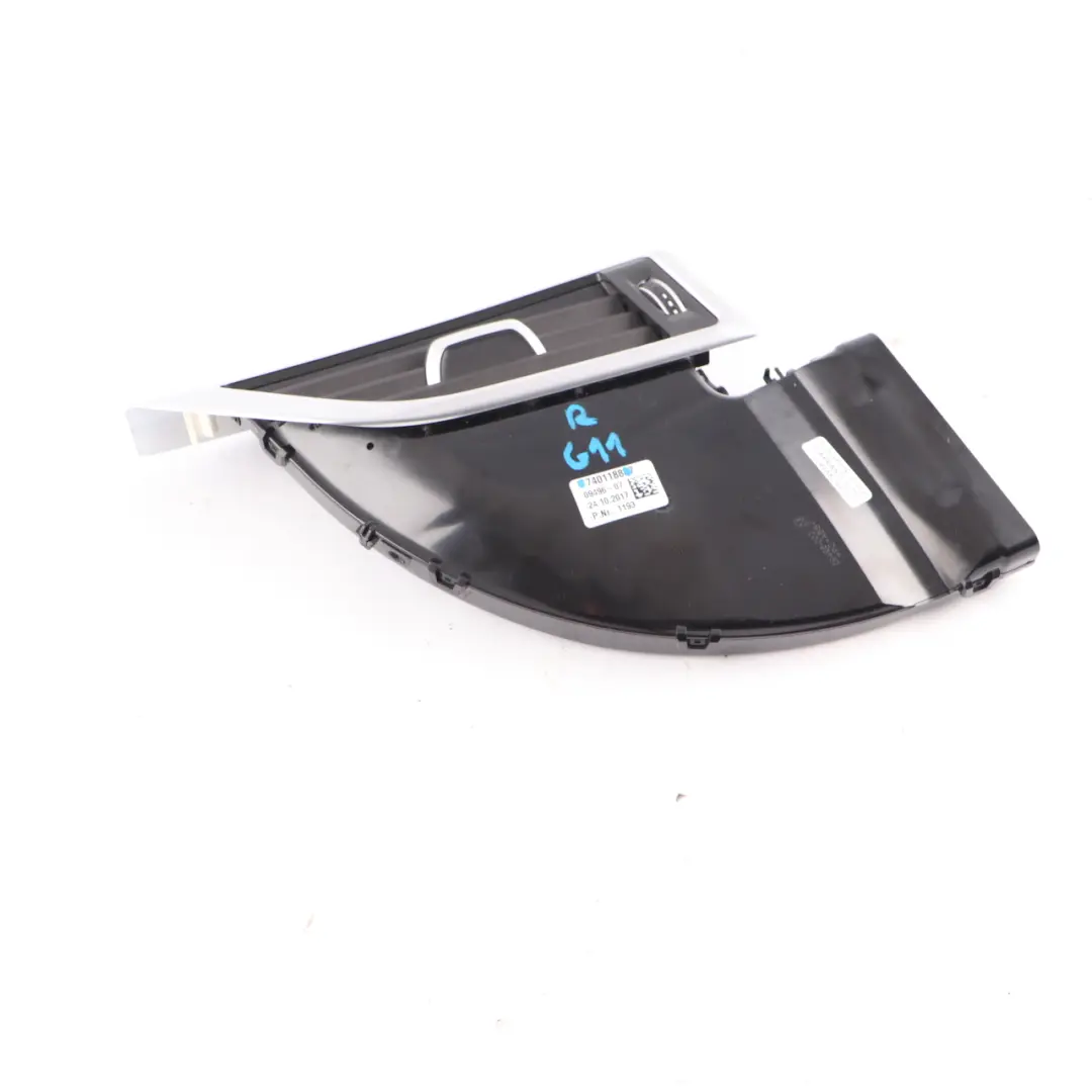 Pillar Air Vent Right O/S Fresh Air Grille Nozzle Trim to BMW G11 B with Part number 7401188 BMW G11 B Pillar Air Vent Right O/S Fresh Air Grille Nozzle Trim - SKU 7401188 - Part number 7401188