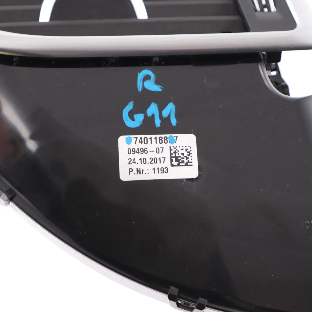 Pillar Air Vent Right O/S Fresh Air Grille Nozzle Trim to BMW G11 B with Part number 7401188 BMW G11 B Pillar Air Vent Right O/S Fresh Air Grille Nozzle Trim - SKU 7401188 - Part number 7401188