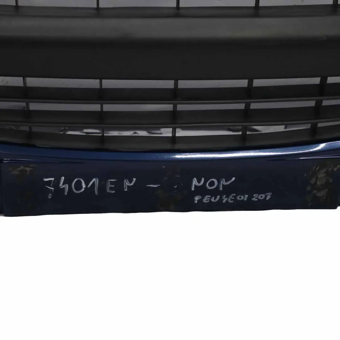 Bumper Front Trim Panel Cover Hatchback Montebello Blue - KPL to Peugeot 207 with Part number 7401EN Peugeot 207 Bumper Front Trim Panel Cover Hatchback Montebello Blue - KPL - SKU 7401EN-MON - Part number 7401EN