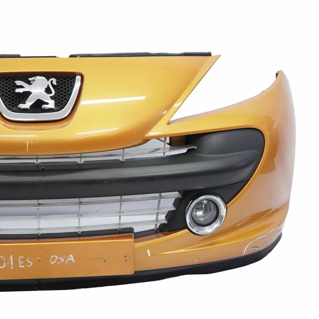 Bumper Front Trim Panel Cover Hatchback Orange Salamanque - KHW to Peugeot 207 with Part number 7401ES Peugeot 207 Bumper Front Trim Panel Cover Hatchback Orange Salamanque - KHW - SKU 7401ES-OSA - Part number 7401ES